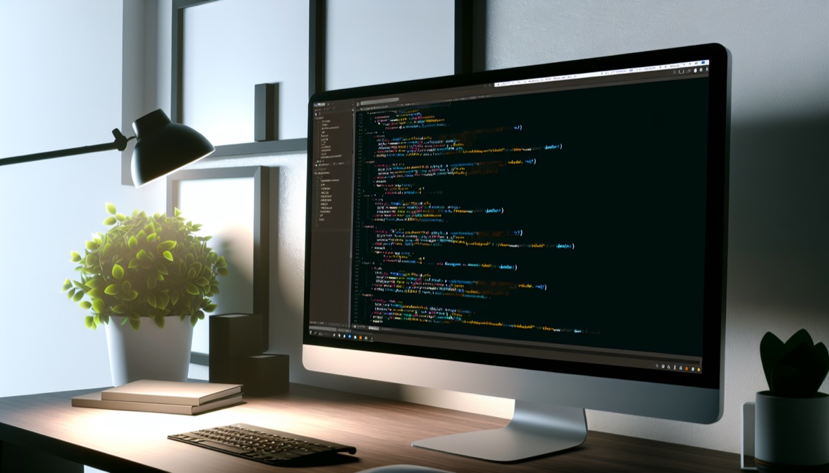 Ecran de code illustrant les differences entre les modeles de creation de site web