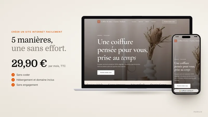 Créer un site internet facilement en un clic