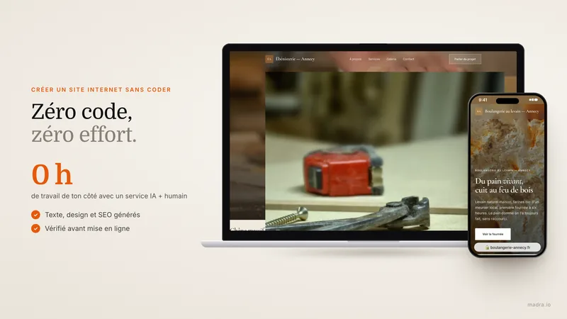 Créer un site internet sans coder