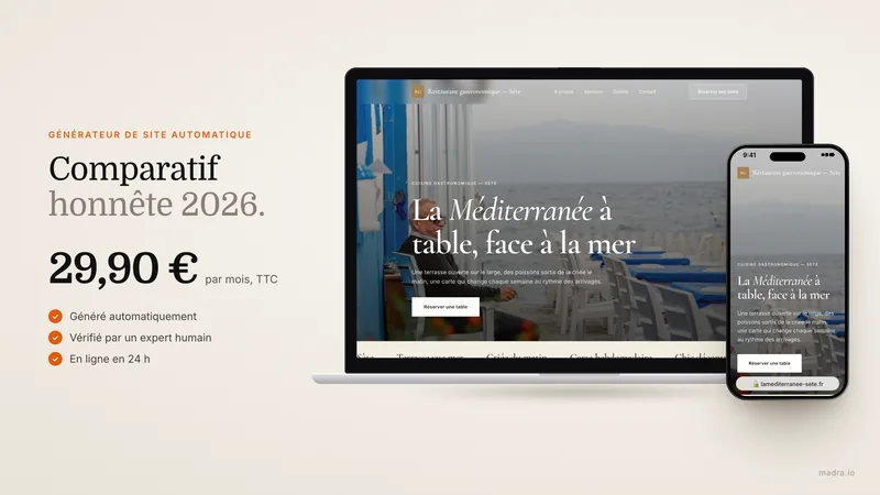 Générateur de site internet automatique par IA