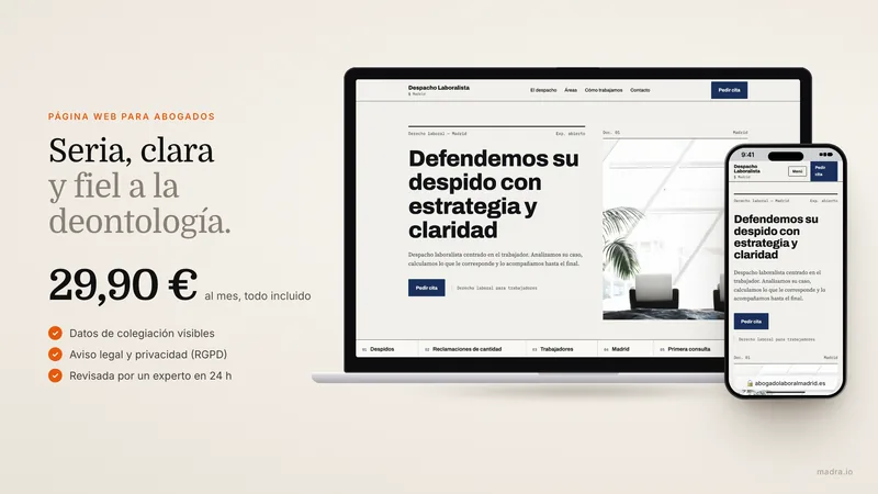 Página web para abogados