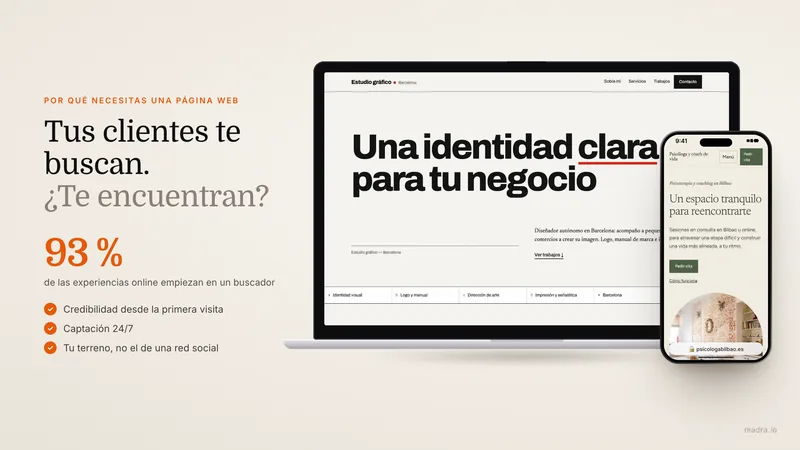 Por qué necesitas una página web