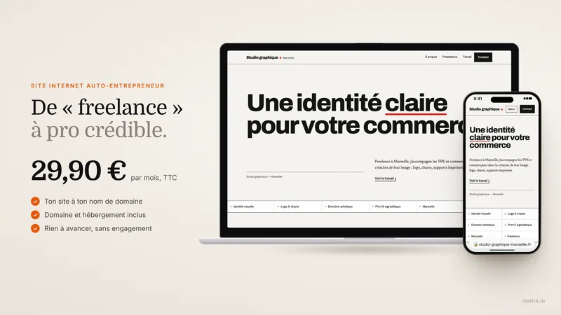 Site internet pour auto-entrepreneur