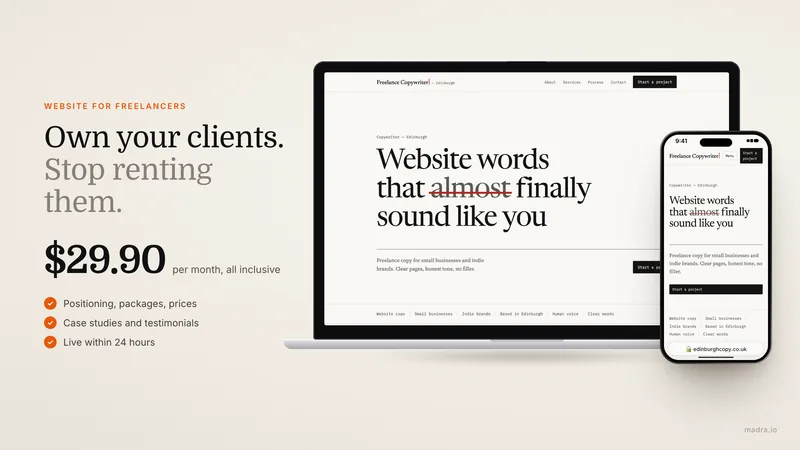 Website for freelancers